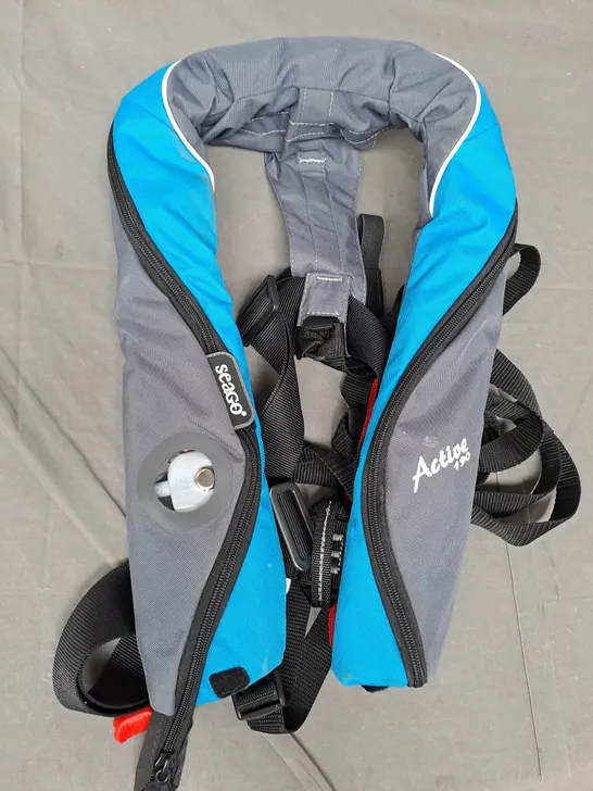 SEAGO ACTIVE 190 LIFE JACKET IN GREY/BLUE