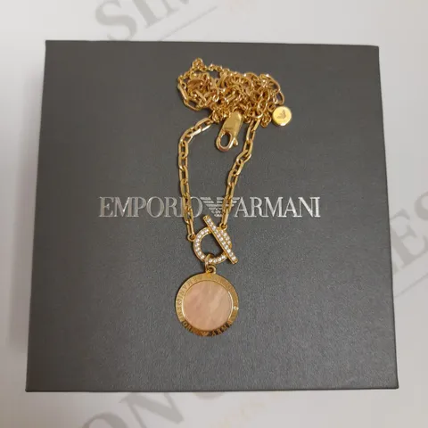 EMPORIO ARMANI ESSENTIAL WOMEN'S NECKLACE ROSE GOLD 