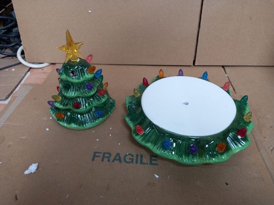 MR CHRISTMAS NOSTALGIC TREE TIERED CAKE STAND