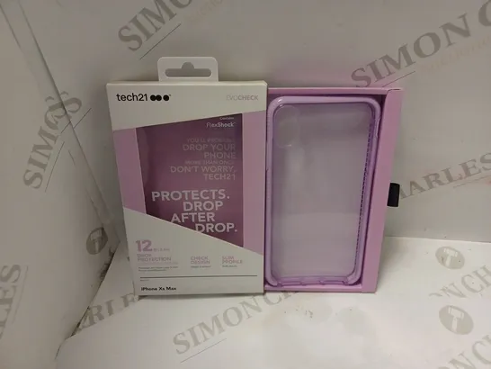 TECH 21 EVOCHECK DROP PROTECTION IPHONE XS MAX PURPLE - BOX OF 82