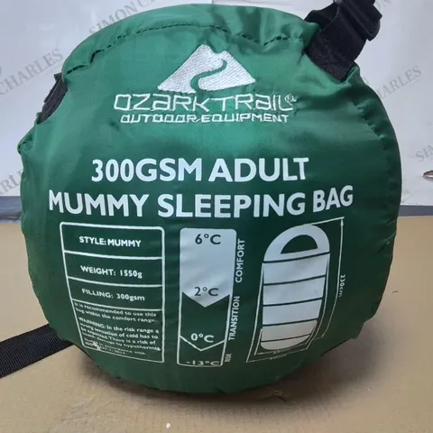 OZARK TRAIL 300GSM ADULT MUMMY SLEEPING BAG