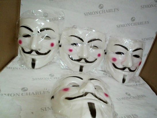 LOT OF 4 V FOR VENDETTA REPLICA MASKS