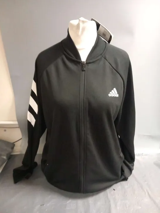 ADIDAS BLACK AND WHITE JACKET SIZE 14-15Y