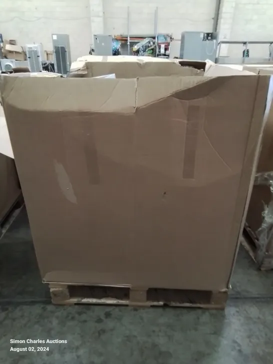 PALLET CONTAINING VARIOUS HOME ELECTRONICS LIGHTS AND FITTING ETC.