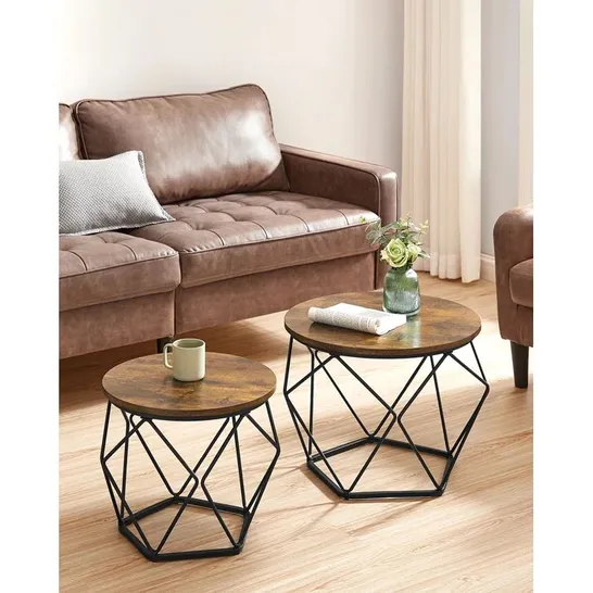 BOXED ALISON 2 PIECE COFFEE TABLE SET (1 BOX)