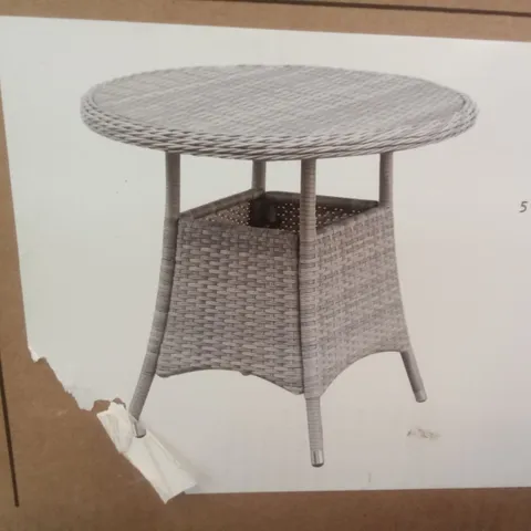 BOXED GOODHOME HAMILTON WICKER DINING TABLE 