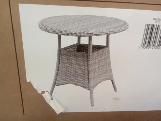 BOXED GOODHOME HAMILTON WICKER DINING TABLE 