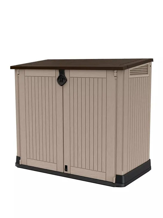 BOXED KETER STORE IT OUT MAX IN BROWN/BEIGE - COLLECTION ONLY  RRP £169.99