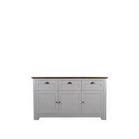 BOXED GRADE 1 DEVON LARGE SIDEBOARD - GREY/WALNUT (2 BOXES)