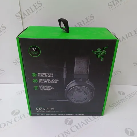 BRAND NEW BOXED RAZER KRAKEN WIRED GAMING HEADSET - BLACK