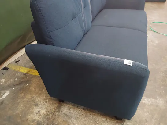 DESIGNER TWO SEATER SOFA BLUE FABRIC 