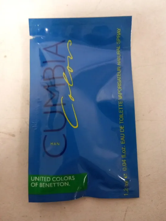 APPROXIMATELY 40 CUMBIA MAN COLOR UNITED COLORS OF BENETTON EAU DE TOILETTE 1.2ML TESTERS