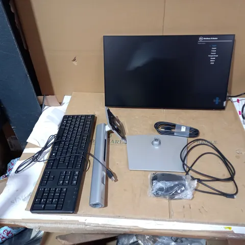 BOXED DELL U2422H FLAT PANEL MONITOR WITH STAND, WIRED KEYBOARD AND WIRED MOUSE 