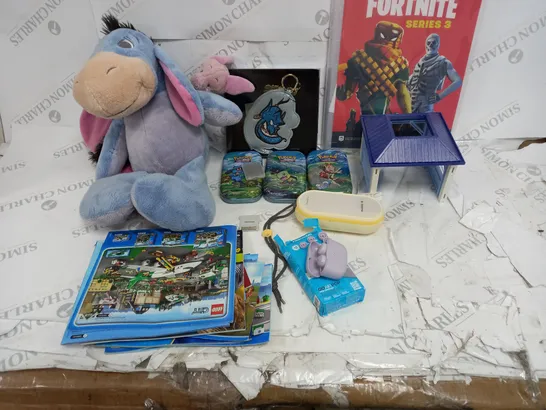 2021 FORTNITE TRADING CARDS , GENIE PURSE , JLAB TRUE WIRELESS EARBUDS , ETC