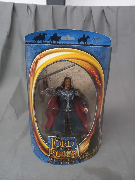 THE LORD OF THE RINGS - THE RETURN OF THE KING - SUPER POSEABLE PELENNOR FIELDS ARAGON