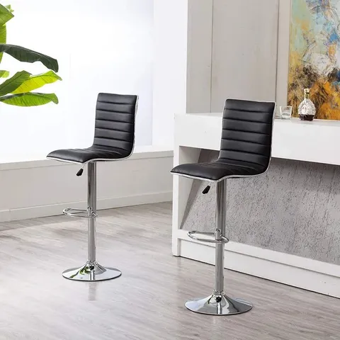 BOXED DELLER HEIGHT ADJUSTABLE SWIVEL BAR STOOL 