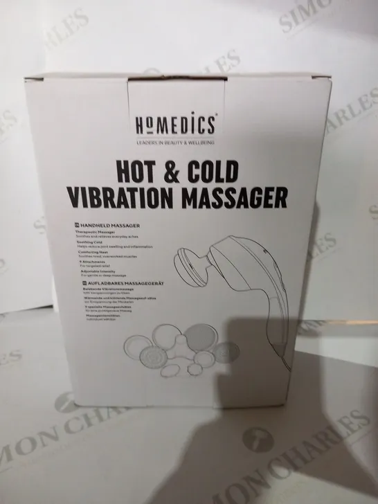 BOXED HOMEDICS HOT AND COLD VIBRATION MASSAGER HANDHELD HHP-255HQVD-EU