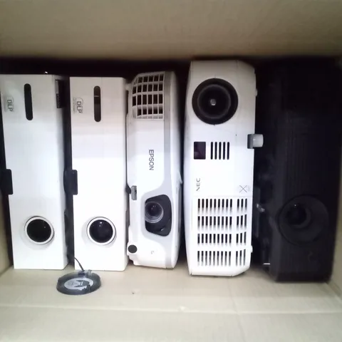 BOX OF PROJECTORS INCLUDING EPSON, DLP AND NEC