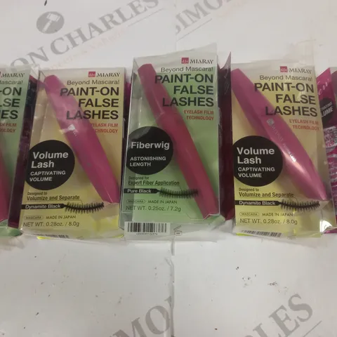 LOT OF 5 MIARAY PAINT ON FALSE LASHES