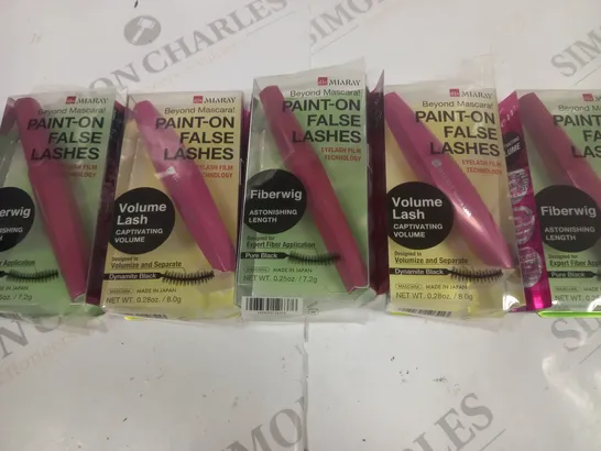 LOT OF 5 MIARAY PAINT ON FALSE LASHES