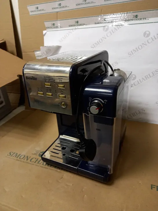 BREVILLE ONE-TOUCH COFFEEHOUSE COFFEE MACHINE - NAVY BLUE