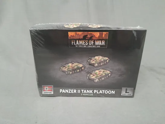 SEALED FLAMES OF WAR: GERMAN: PANZER II TANK PLATOON 