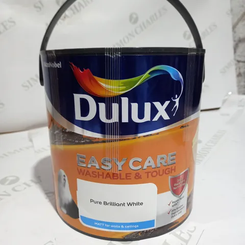 DULUX EASYCARE PURE BRILLIANT WHITE MATT EMULSION PAINT, 2.5L