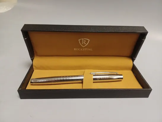 RUCKSTUHL STAINLESS STEEL LUXURY PEN IN GIFT BOX