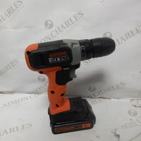 BLACK & DECKER BCD001 18V DRILL DRIVER 