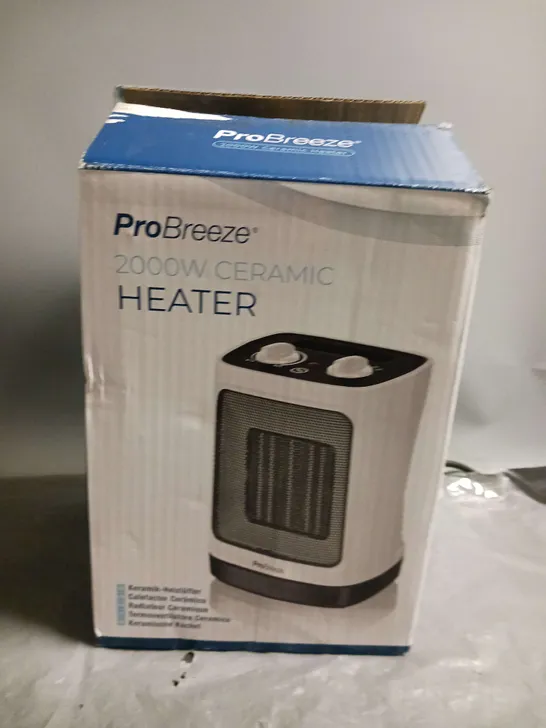 BOXED PROBREEZE 2000W CERAMIC HEATER