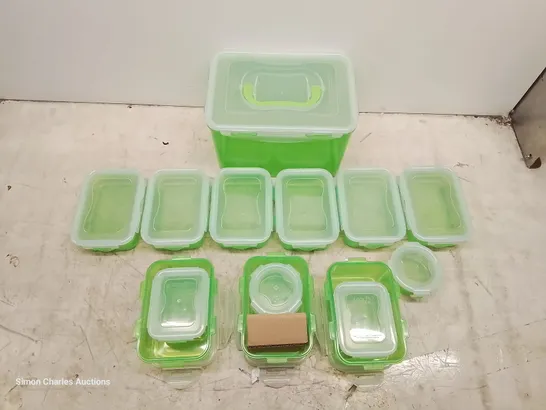 BOXED LOCK & LOCK LIME GREEN TUPPERWARE SET (1 BOX)