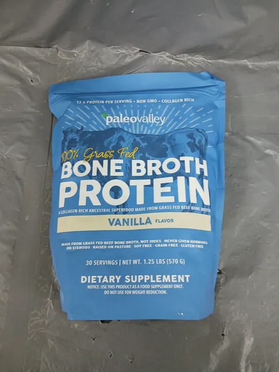 PALEOVALLEY GRASS FED BRONE BROTH PROTEIN VANILLA 570G