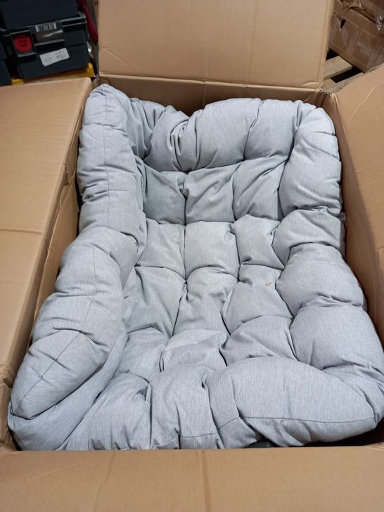 LARGE PADDED ROCKING/COCOON CHAIR - GRAPHITE/GREY