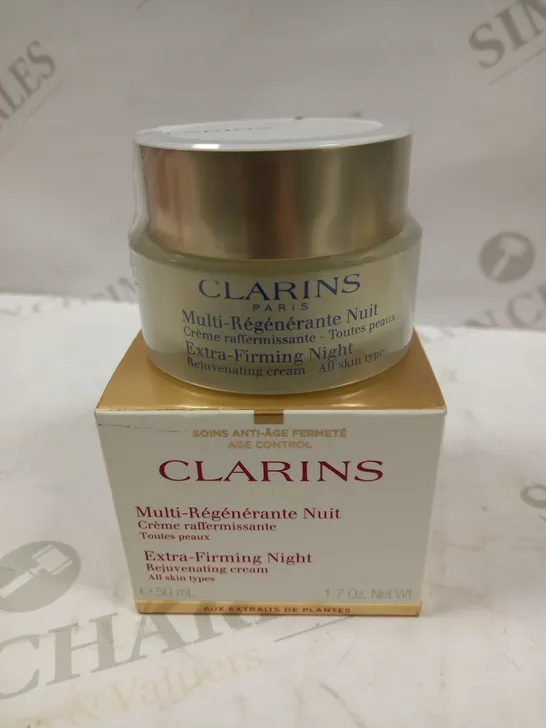 CLARINS PARIS EXTRA-FIRMING NIGHT CREAM - ALL SKIN TYPES 50 ML