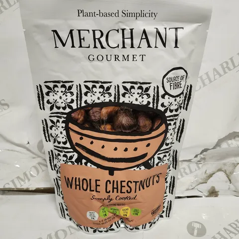 BOX OF APPROXIMATELY 8 MERCHANT GOURMET SIMPLY COOKED WHOLE CHESTNUTS 500G (USE BY JUNE 2023)