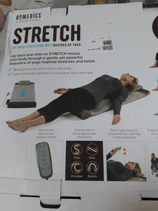 HOMEDICS BACK STRETCHING YOGA MAT IN GREY