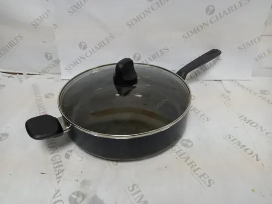 THE ORIGINAL GREEN PAN FRYING PAN WITH LID