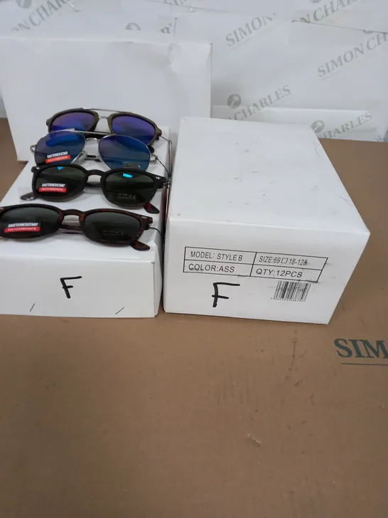 APROX 200 PAIRS OF ASSORTED SUN GLASSES 