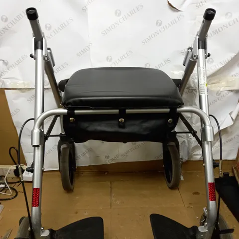 NRS HEALTHCARE 2-IN-1 ROLLATOR AND TRANSIT CHAIR M58203