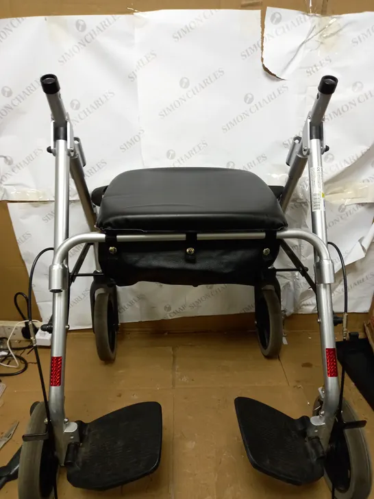 NRS HEALTHCARE 2-IN-1 ROLLATOR AND TRANSIT CHAIR M58203