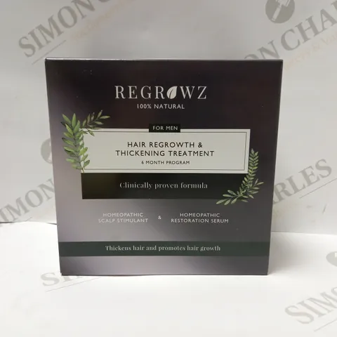 REGROWZ HAIR REGROWTH & THICKENING TREATMENT SIX MONTH PROGRAM FOR MEN	