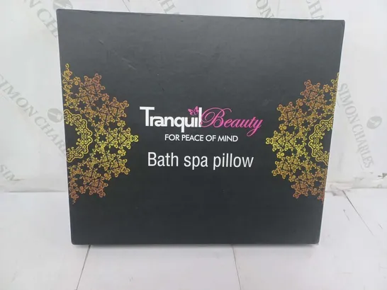 BOXED TRANQUILBEAUTY BATH SPA PILLOW IN WHITE