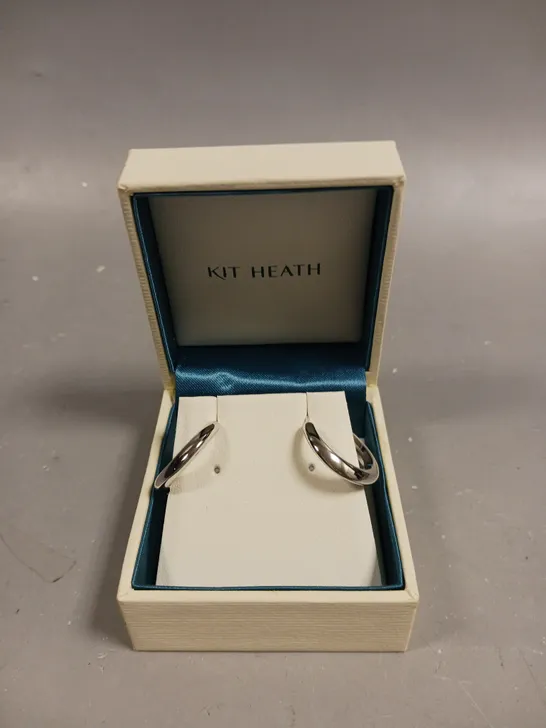 KIT HEATH SILVER HOOP EARRINGS 