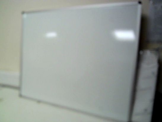 VIZ-PRO DRY WIPE MAGNETIC WHITEBOARD, SILVER ALUMINIUM FRAME, W100XH80CM- COLLECTION ONLY