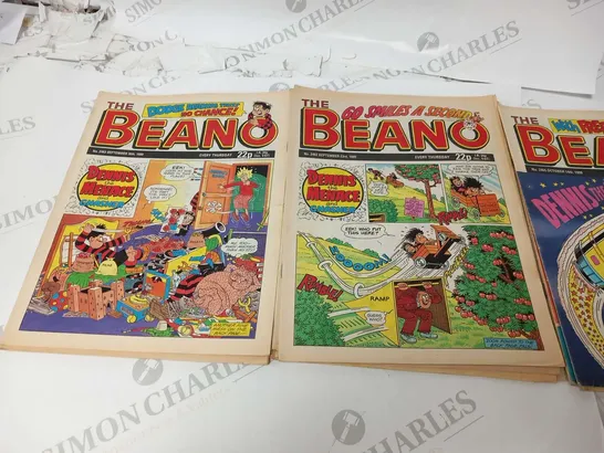 COLLECTION OF ASSORTED BEANO COMICS FROM 1989