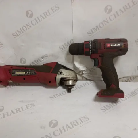 EINHELL POWER X-CHANGE 18V CORDLESS IMPACT DRILL AND CORDLESS ANGLE GRINDER