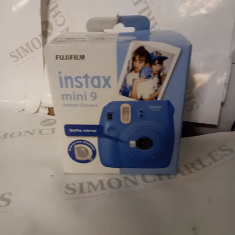 BRAND NEW BOXED FUJIFILM INSTAX MINI 9 BLUE CAMERA