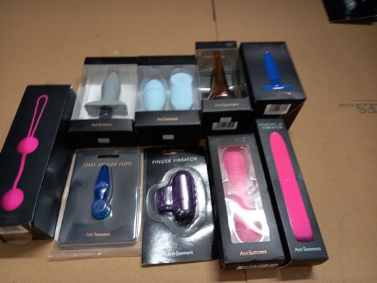 LOT OF 9 ASSORTED ANN SUMMERS PERSONAL PLEASURE ITEMS