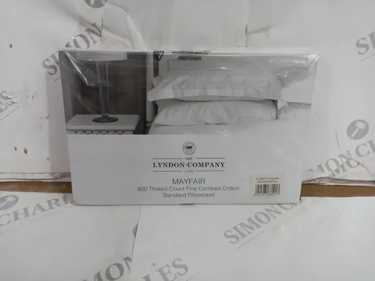 THE LONDON COMPANY 800 THREAD COUNT FINE COMBED COTTON STANDARD PILLOWCASE