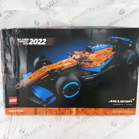 BOXED LEGO TECHNIC MCLAREN FORMULA 1 RACE CAR 2022 (42141)